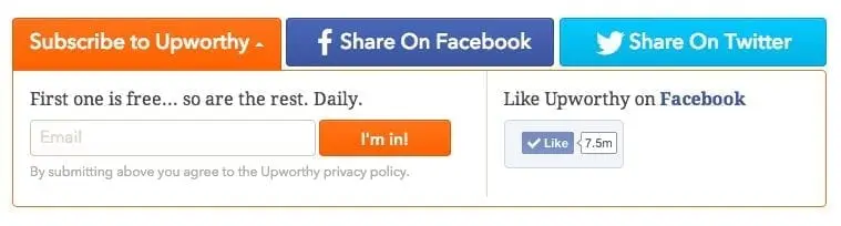 Upworthy Sharing Buttons