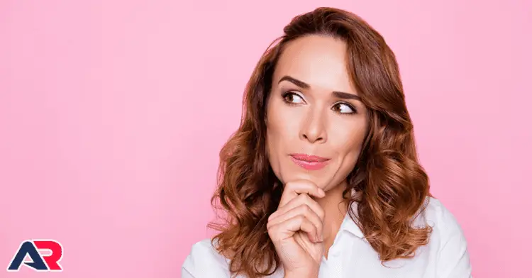 Woman thinking about internal links