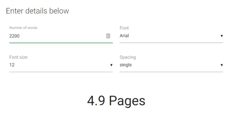 Content Length Number Of Pages