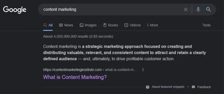Content Length Top Search Result