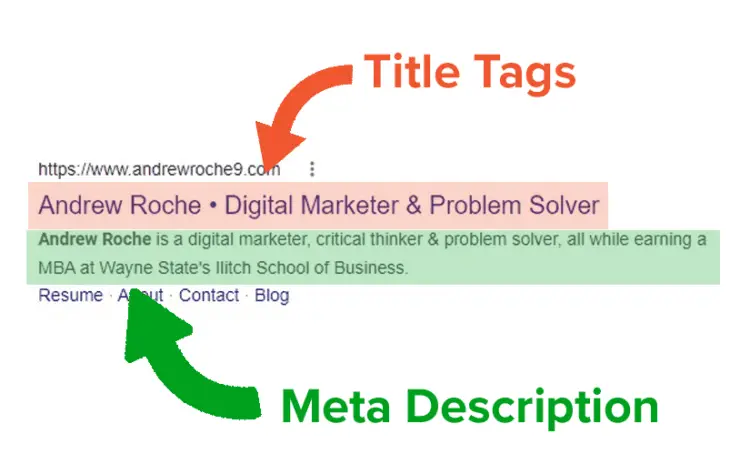 SEO Metrics Meta Data