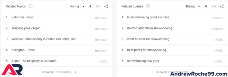 Google Trends Related Topics
