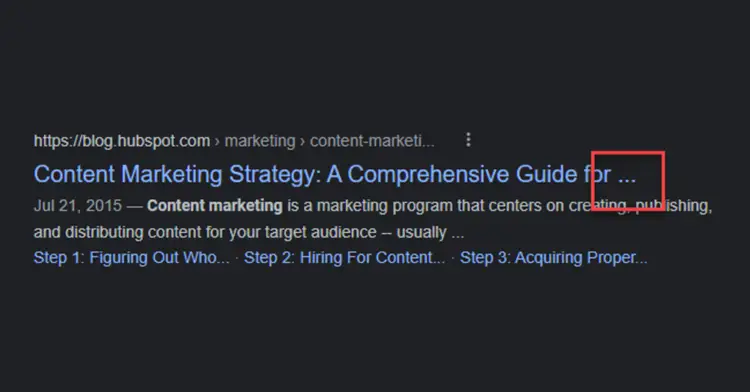 Title Tags Too Long Ellipsis